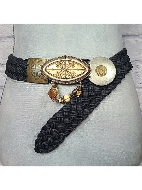 Vintage Marjorie Baer San Fransicso woven rope belt main image 4